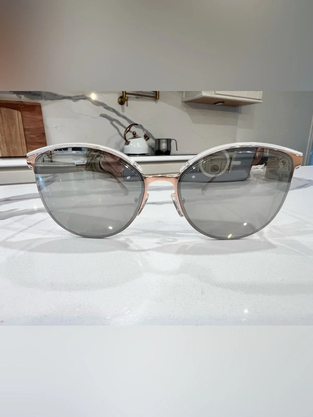 Michael Kors MK1088 Magnolia Rose Gold Cat Eye Sunglasses ✨